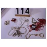 Flat of Necklaces w/ Red Necklace