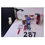 Palm Tree Decor - Candles - Water Bottle -