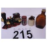 Ezra Brooks Decanter - Brown Jug -Calumet Bake