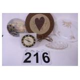 Telechron Clock (Runs) -Fire King Plate - Home-