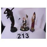 St Louis Rams Figurine - Santa - Art - Bronze -