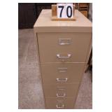 Cole 4 Drawer Metal File Cabinet 52" X 18" X 36"