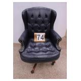 Swivel Executive Desk Chair W/ Nailhead Trim
