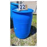 55 Gallon Plastic Barrel