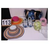 Floral Bag ~ Hats ~ Shoes Size 7M ~