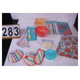 Plastic Table Clothes - Cutting Mats - Bowls -