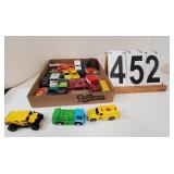 Flat W/ Match Box & Hot Wheels W/ Fire Truck