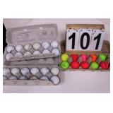 3 Dozen Golf Balls Includes Multicolor Balls
