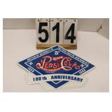Pepsi Cola Metal Sign 9" X 12"