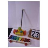 VTG Fisher Price Push Pop Up Toy -