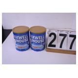 2 Cans Maxwell House Coffee Half Caff Exp 11/24