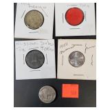 Group Of Tokens W/ MO. Sales Tax Token