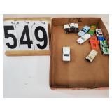Flat Of Little Cars W/ Police Car