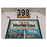 Mountain Dew Metal Sign 12" X 17"