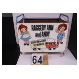 Raggedy Ann & Andy Toy Box Cart
