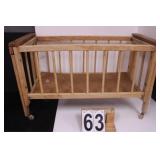 Wooden Doll Crib