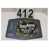 Ford Motor Co. Metal Sign 11" X 14"
