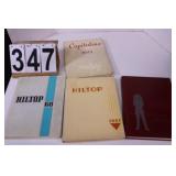 Assorted Year Books Includes Hilltop 1957 & 1960 -