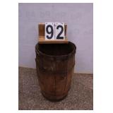 Wooden Keg 17.5"T X 11"W