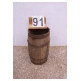 Wooden Keg 17.5"T X 11"W