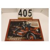 Three Stooges Metal Sign 12.5" X 16"