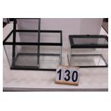 2 Aquariums 3Gal ? - 5 Gal ? Larger One Has Crack