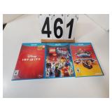 3 WII Games W/ Lego