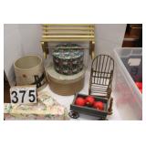 Lamp Shade ~ Hat Boxes ~ Drawer Liners ~ Apples