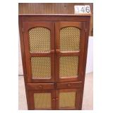 Pie Safe W/ 2 Drawers 71" X 37" X 15.5"