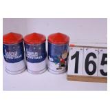 3 Peanuts Licensed Musical Canister W/ 4OZ -