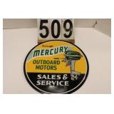 Mercury Motors Metal Sign 12"