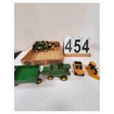 Flat W/ John Deere Toys W/ Combine