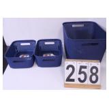 3 Plastic Baskets (New)