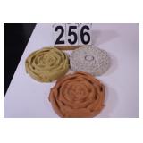 3 Floral Shaped Stepping Stones (New)