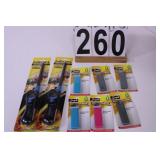 6 Scripto Lighters (New) - 2 Neon Multi Purpose-
