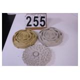 3 Floral Shaped Stepping Stones (New)