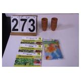 Garden Flag - Mini Clay Flower Pots - Garden Seeds