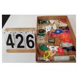 Flat W/ Assorted Key Chains W/ Dairy Queen