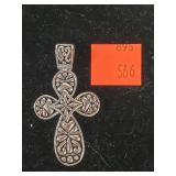 Sterling Silver Cross Pendant 925  12.25 GR.
