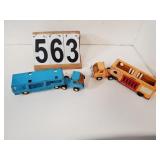 Flat Of Toy Car Haulers Buddy L