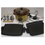 Rival Crock Pot (Powers On) ~ Electric Griddle -
