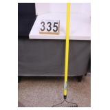 Garden Rake Fiber Glass Handle New