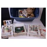 Blue Tote W/ Craft Items Includes Letters For-