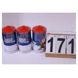 3 Peanuts Licensed Musical Canister W/ 4OZ -