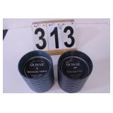2 Mosaic Candles