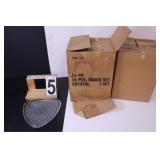 2 Boxes Crystal 16 Piece Snack Sets
