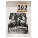 Three Stooges Metal Sign 16" X 12.5"