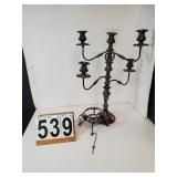 Silver Plate Candlebra - Silver Plate Warmer