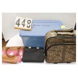 Blue Tote W/ Carry On Bag ~ Purses