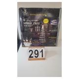 GE 6 Foot Lighted Spiral Tree